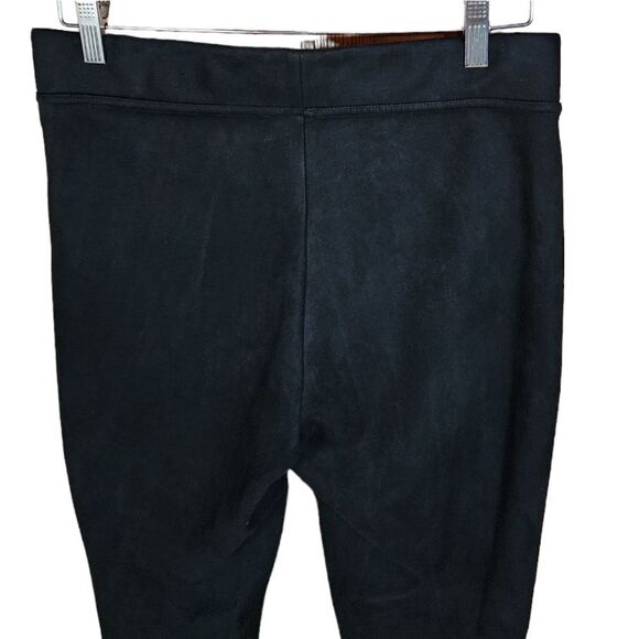 Andrew Marc Mid Rise Black Soft Suede Skinny Slim Fit Pants Women's Size Medium - Picture 10 of 12